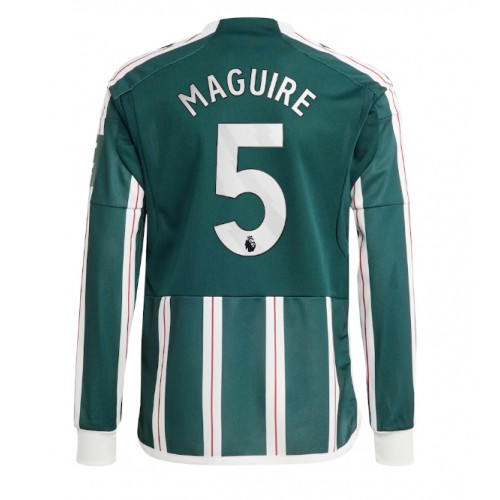 Pánský Fotbalový dres Manchester United Harry Maguire #5 2023-24 Venkovní Dlouhý Rukáv